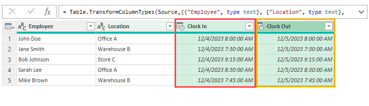 在 Power Query 中选择列