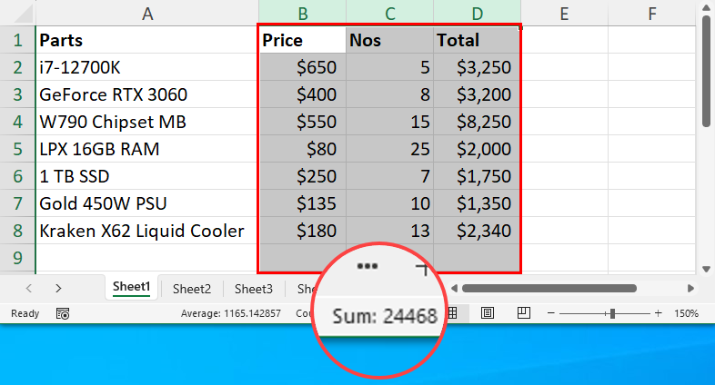 7 Best Ways To Sum A Column In Microsoft Excel How To Excel