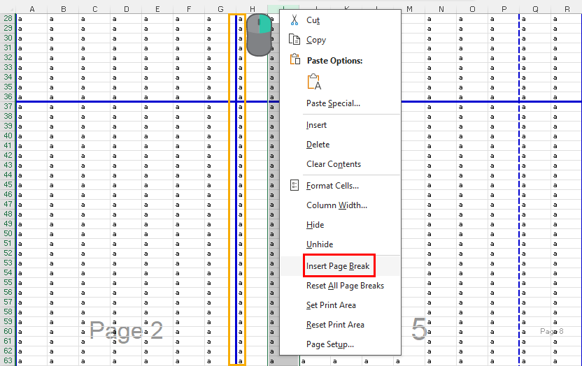 8 Ways To Insert Page Break in Microsoft Excel | How To Excel