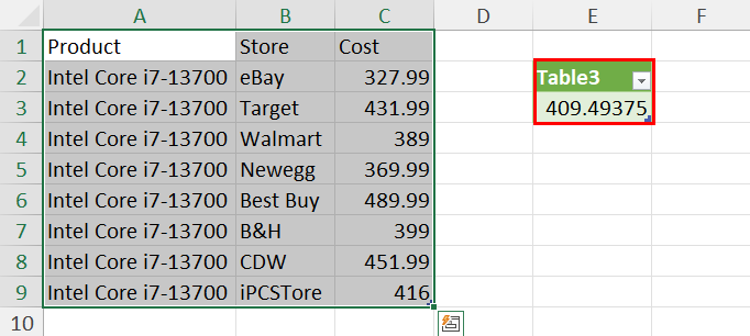 通过 Power Query 对 Excel 进行求平均值