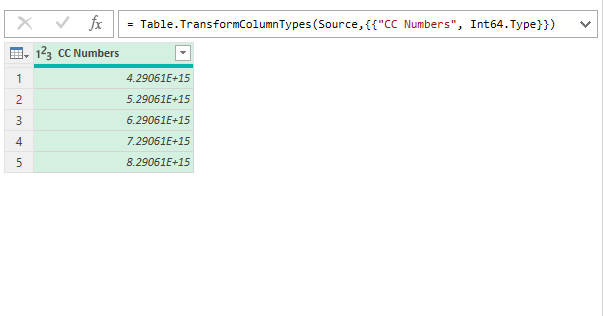 Power Query 中的数据