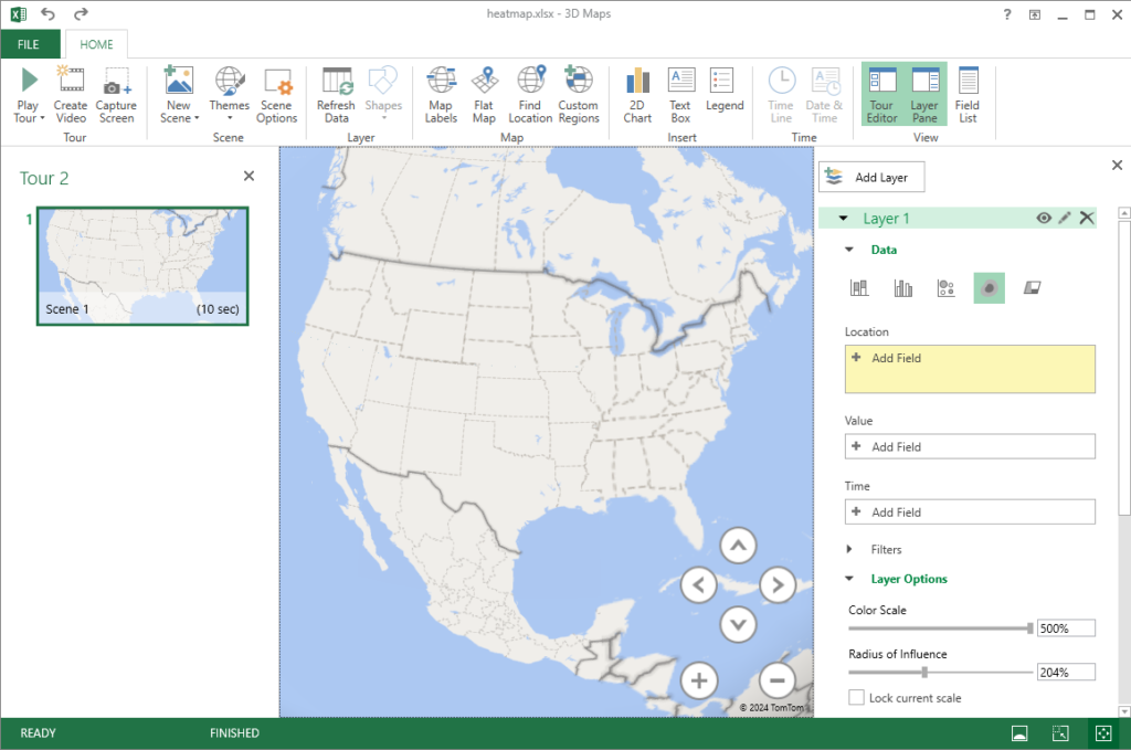 Excel 3D 地图工具