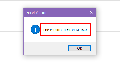 使用 VBA 的 Excel 版本