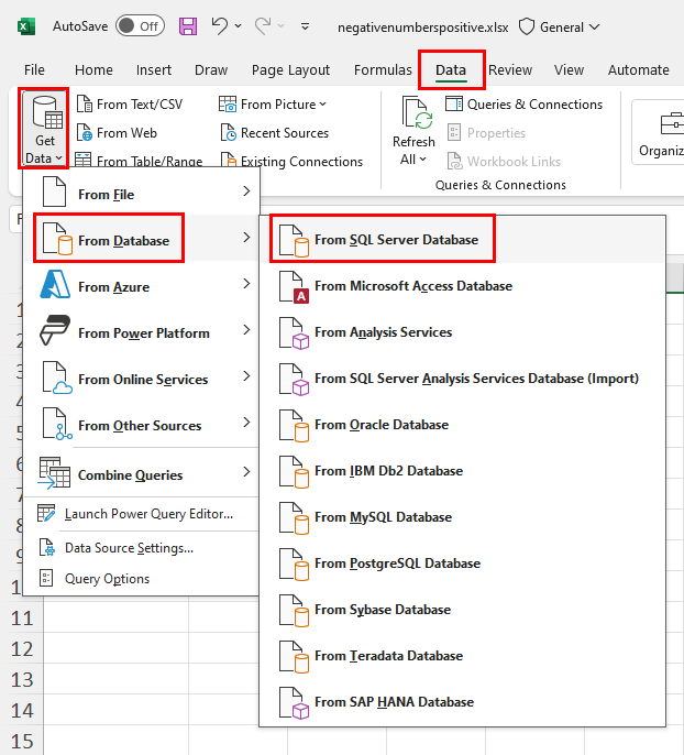 来自 SQL Server 数据库