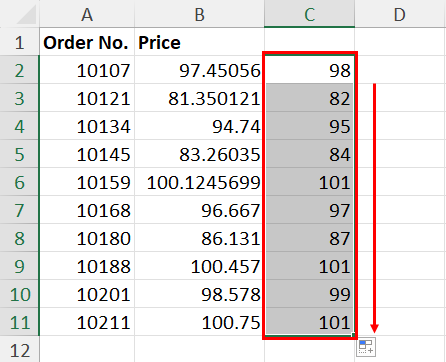 在 Excel 中使用 INT 进行舍入