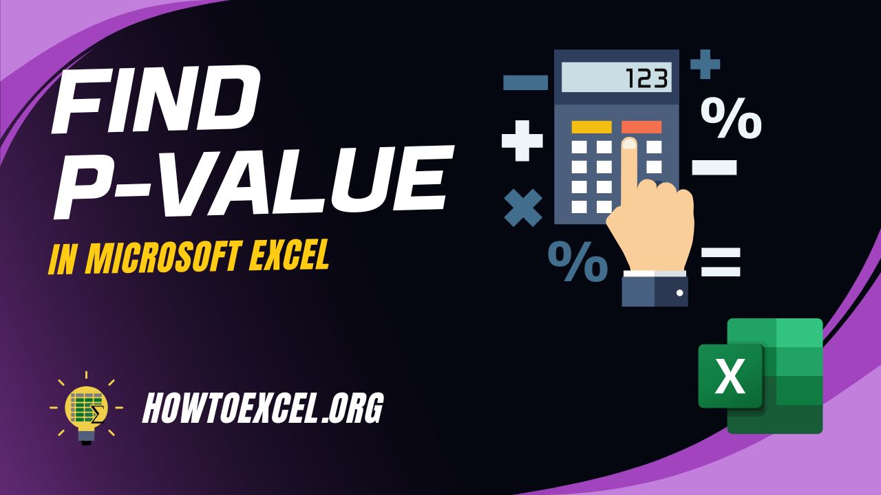 Pvalue Excel formula