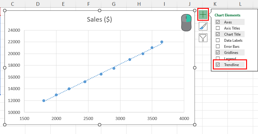 Enable Trendline