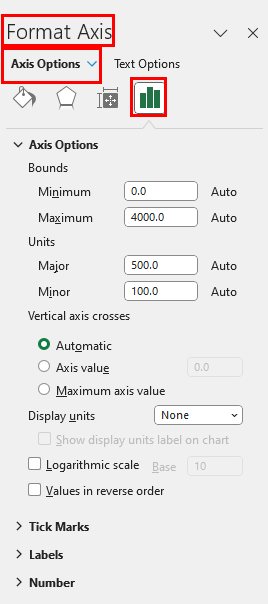 Format Axis