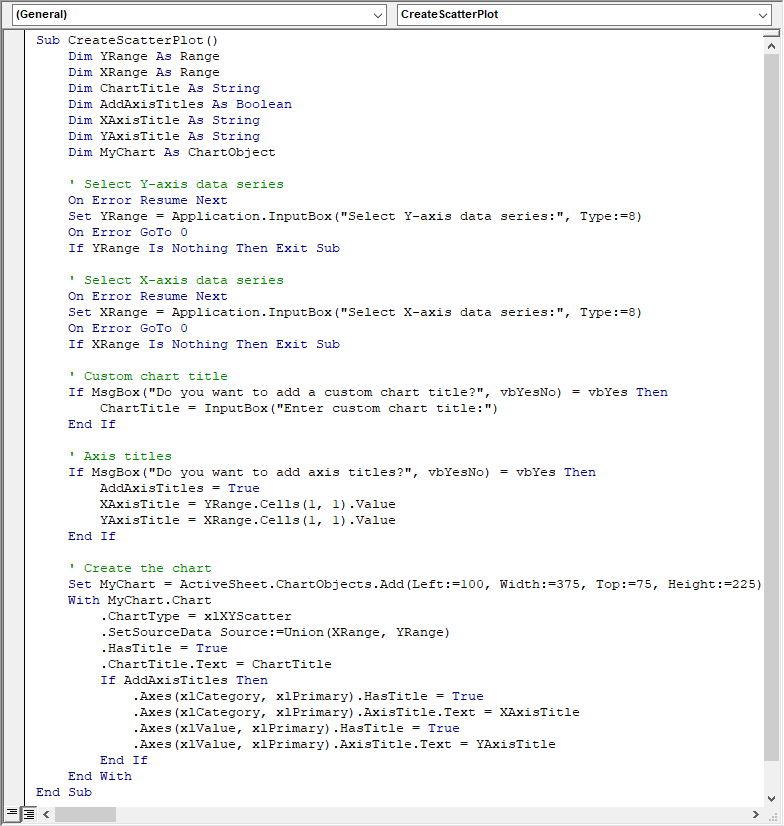 VBA Script 1