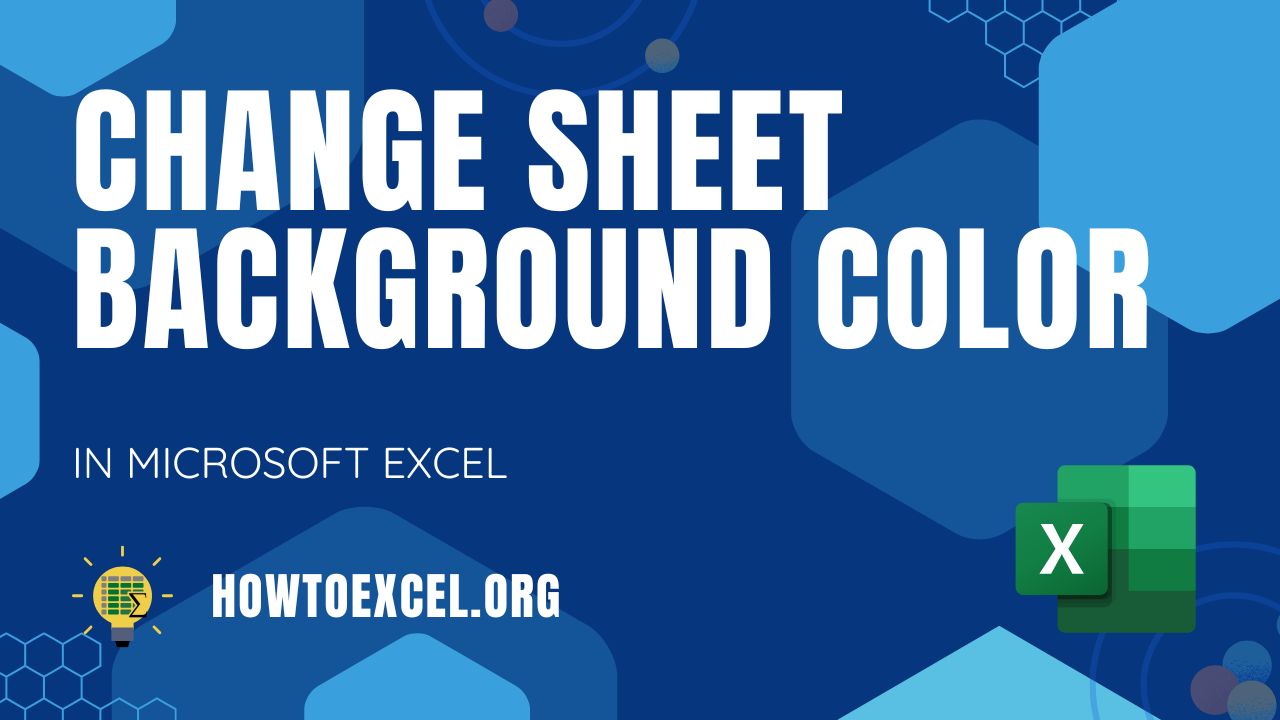 5 Ways To Change Excel Sheet Background Color