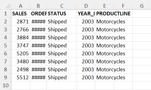 Made column width same using Default Width