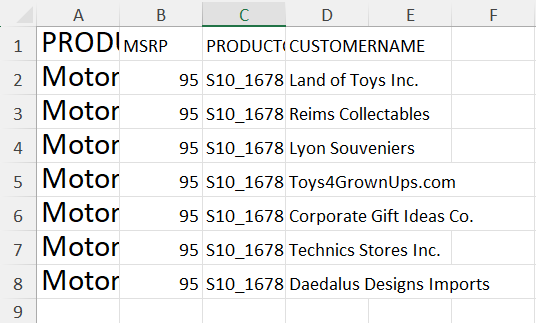 Made rows same size using Paste Special