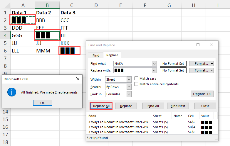 5 Ways to Redact in Microsoft Excel | How To Excel