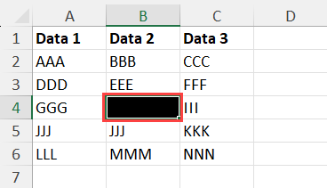 Redacted using Conditional Formatting